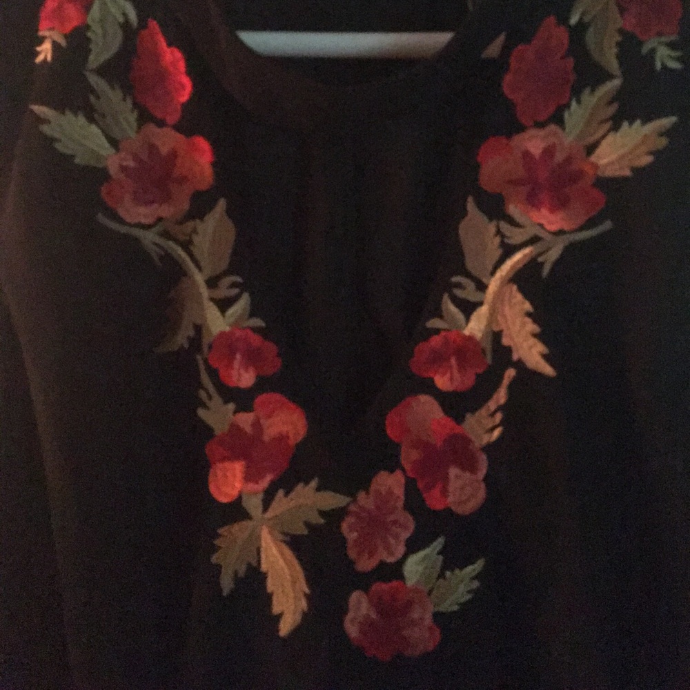 Black evening dress 50 inch length from back neck to hem